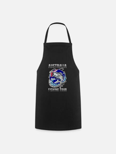 Angeltour Australien - Kochschürze - Schwarz