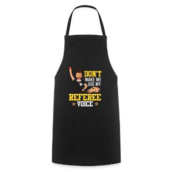 Referee - Cooking Apron - black - Front - AI Model Male 185 dark (185cm)