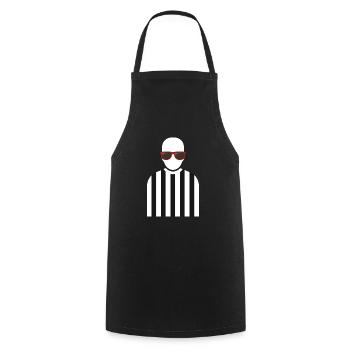 Referee Outfit - Cooking Apron - black - Front - AI Model Male 185 dark (185cm)