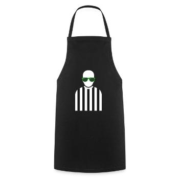 Referee Outfit - Cooking Apron - black - Front - AI Model Male 185 dark (185cm)