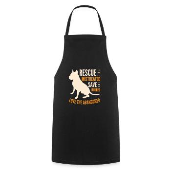 Amateurs de pitbull - Tablier de cuisine - noir - Devant - AI Model Male 185 dark (185cm)
