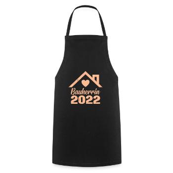 Bauherrin 2022 - Kochschürze - Schwarz - Vorne - AI Model Male 185 dark (185cm)