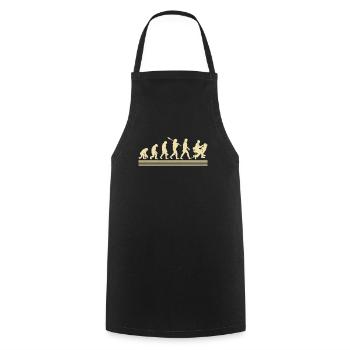 Dental hygienists Evolution - Cooking Apron - black - Front - AI Model Male 185 dark (185cm)