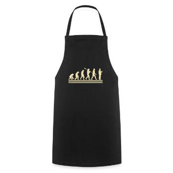 Pharmacist evolution - Cooking Apron - black - Front - AI Model Male 185 dark (185cm)
