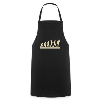 Evolution Of the Clinical Laboratory Technician - Cooking Apron - black - Front - AI Model Male 185 dark (185cm)
