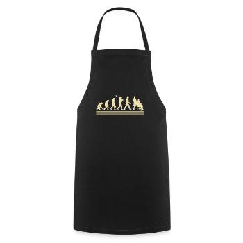 Development of the occupational therapist - Cooking Apron - black - Front - AI Model Male 185 dark (185cm)