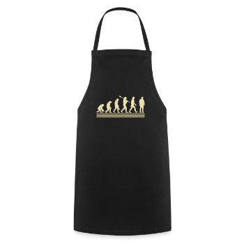 Development of the patrol officer - Cooking Apron - black - Front - AI Model Male 185 dark (185cm)