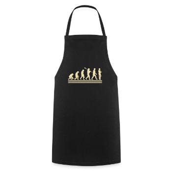 Evolution Of The Event Planner - Cooking Apron - black - Front - AI Model Male 185 dark (185cm)