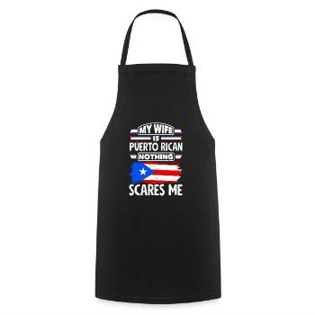Porto Rico PortoRicain Boricua Porto Rico Drapeau - Tablier de cuisine - noir - Devant - AI Model Male 185 dark (185cm)