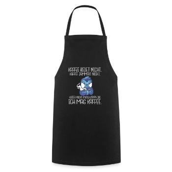 Kaffee redet nicht Kaffee jammert nicht ich mag Ka - Kochschürze - Schwarz - Vorne - AI Model Male 185 dark (185cm)