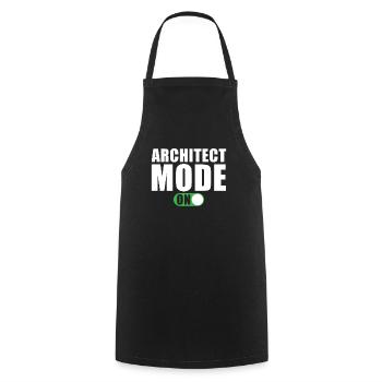 Architekt Modus Ein - Kochschürze - Schwarz - Vorne - AI Model Male 185 dark (185cm)