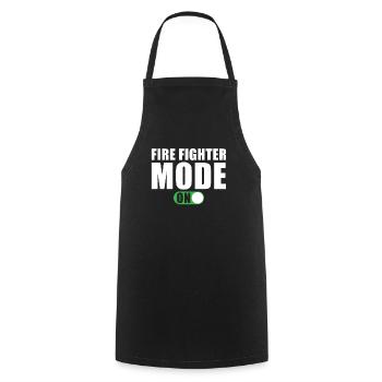 Feuerwehrmann Modus Ein - Kochschürze - Schwarz - Vorne - AI Model Male 185 dark (185cm)