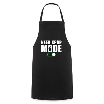 Brauche Kpop-Modus An - Kochschürze - Schwarz - Vorne - AI Model Male 185 dark (185cm)