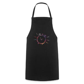 11h11 Carnaval Cologne Kölle Alaaf Confetti - Tablier de cuisine - noir - Devant - AI Model Male 185 dark (185cm)