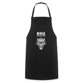 MMA Dragon Mixed Martial Arts - Käfigkämpfer - Kochschürze - Schwarz - Vorne - AI Model Male 185 dark (185cm)