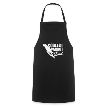 Macaw Cool Parrot Dad Pet Zoo Animal Birdwatcher - Cooking Apron - black - Front - AI Model Male 185 dark (185cm)