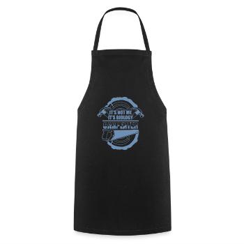 Zimmerer dit Ce sont mes gènes - Tablier de cuisine - noir - Devant - AI Model Male 185 dark (185cm)
