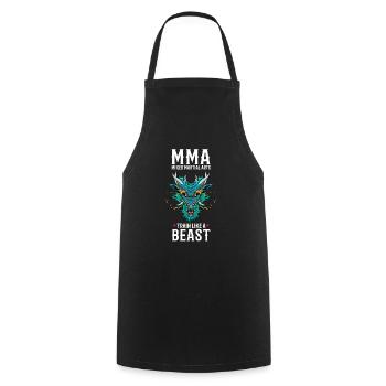 MMA asiatisch Asiatischer Drache - Cage Fighter - Kochschürze - Schwarz - Vorne - AI Model Male 185 dark (185cm)