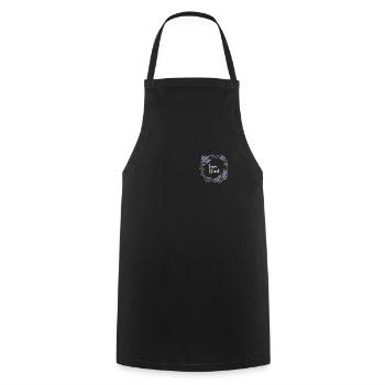 Lavendel I Team Braut Blumenkranz Hochzeit Boho - Kochschürze - Schwarz - Vorne - AI Model Male 185 dark (185cm)