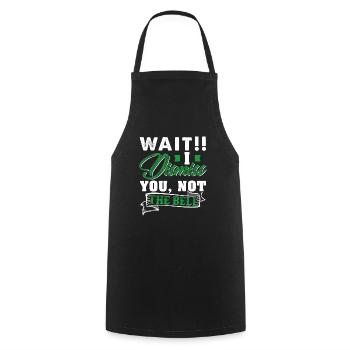 Wait! I Dismiss You Not The Bell Funny Teacher - Cooking Apron - black - Front - AI Model Male 185 dark (185cm)