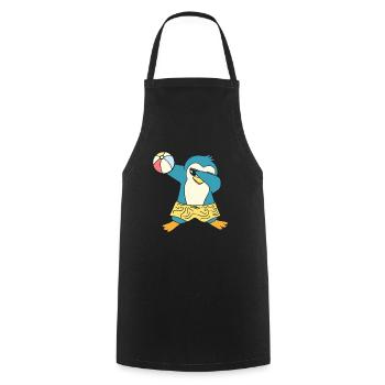 Penguin Pool Party Aufblasbarer Kugel Wasserball - Kochschürze - Schwarz - Vorne - AI Model Male 185 dark (185cm)