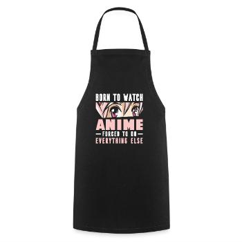 Japanese Culture Otaku Cosplayer Geek Lifestyles - Cooking Apron - black - Front - AI Model Male 185 dark (185cm)