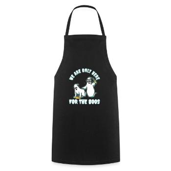 I'm Just Here For The Boos - Cooking Apron - black - Front - AI Model Male 185 dark (185cm)