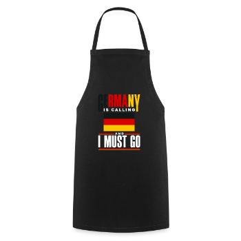 German Germany German Flag Germany Is Calling - Kochschürze - Schwarz - Vorne - AI Model Male 185 dark (185cm)
