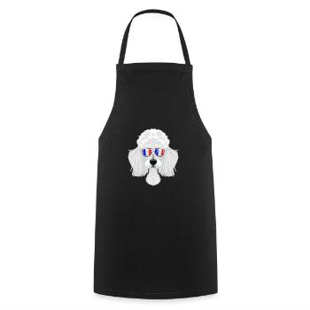 Poodle France Sunglasses I French Flag - Kochschürze - Schwarz - Vorne - AI Model Male 185 dark (185cm)