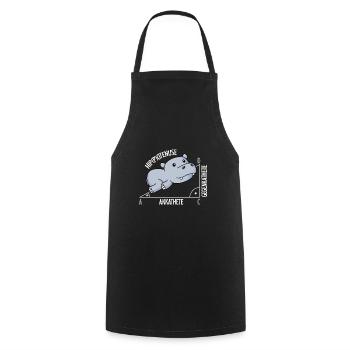 Mathématiques Hippotenuse mathématiques amusantes - Tablier de cuisine - noir - Devant - AI Model Male 185 dark (185cm)