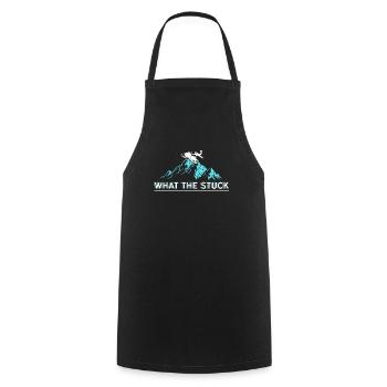Snowmobile driver saying - Cooking Apron - black - Front - AI Model Male 185 dark (185cm)