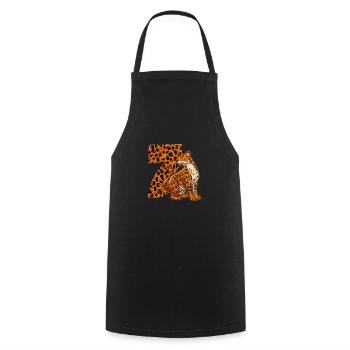 7 years old boy birthday Jaguar - Cooking Apron - black - Front - AI Model Male 185 dark (185cm)