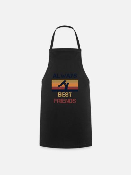 Always best friends - Cooking Apron - black