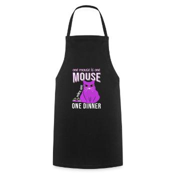 Une souris une souris chat parler mot gros chat - Tablier de cuisine - noir - Devant - AI Model Male 185 dark (185cm)