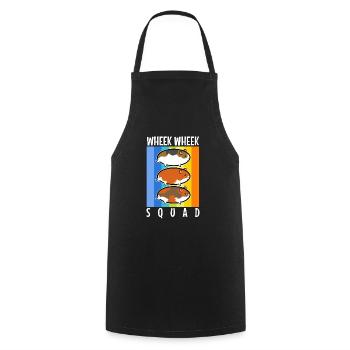 Wheek squad - Cooking Apron - black - Front - AI Model Male 185 dark (185cm)