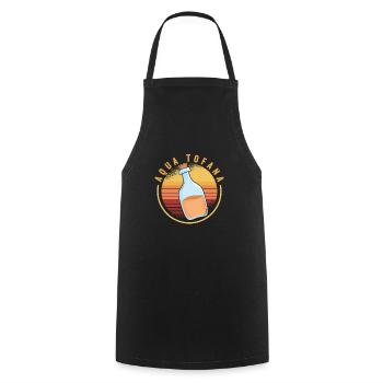 Aqua Tofana Vintage Poison Bottle Line Art Crime - Cooking Apron - black - Front - AI Model Male 185 dark (185cm)