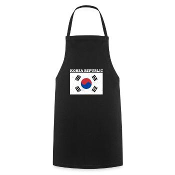 Korean Korean Republic Flag Pride Korean Flag - Kochschürze - Schwarz - Vorne - AI Model Male 185 dark (185cm)
