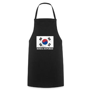 Korean Korean Republic Flag Pride Korean Flag - Kochschürze - Schwarz - Vorne - AI Model Male 185 dark (185cm)