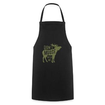 Dont Moose With Me - Kochschürze - Schwarz - Vorne - AI Model Male 185 dark (185cm)