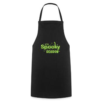 C’est spooky Season Halloween Custom USA - Tablier de cuisine - noir - Devant - AI Model Male 185 dark (185cm)