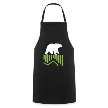 Awesome Bear Market Cycle Stock Crypto Investor - Cooking Apron - black - Front - AI Model Male 185 dark (185cm)