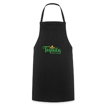 Tequila por Favor Holiday Mexique Amérique - Tablier de cuisine - noir - Devant - AI Model Male 185 dark (185cm)