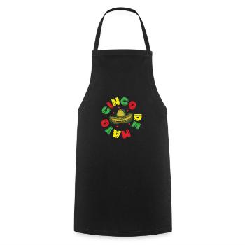 Cinco de Mayo Mai Mexiko Feiertag USA - Kochschürze - Schwarz - Vorne - AI Model Male 185 dark (185cm)