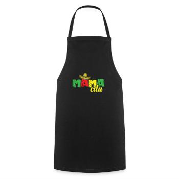 Mamacita Holiday Mexique Amérique États-Unis - Tablier de cuisine - noir - Devant - AI Model Male 185 dark (185cm)