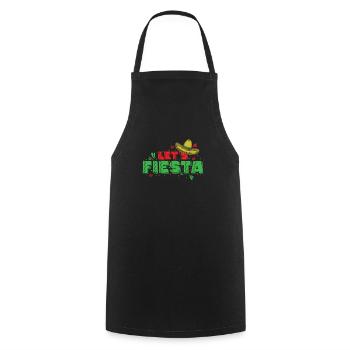 Let's Fiesta Sombrero Holiday Mexico - Cooking Apron - black - Front - AI Model Male 185 dark (185cm)