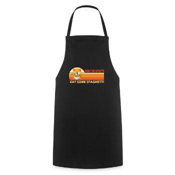 Don't Be Upsetti Eat Some Spaghetti Cats Pasta - Cooking Apron - black - Front - AI Model Male 185 dark (185cm)