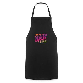 Surf Days Surfing Surfboard Water Sports - Cooking Apron - black - Front - AI Model Male 185 dark (185cm)
