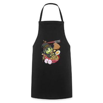 Kawaii Hexe Ramen Nudeln Japanisches Essen - Kochschürze - Schwarz - Vorne - AI Model Male 185 dark (185cm)
