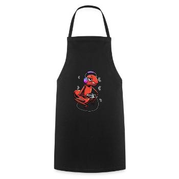 Fire Ant Video Games Gaming Gamer - Cooking Apron - black - Front - AI Model Male 185 dark (185cm)