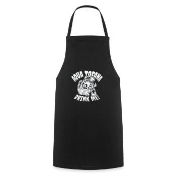 Aqua Tofana Drinking Mystery Fan Potion Drink - Cooking Apron - black - Front - AI Model Male 185 dark (185cm)